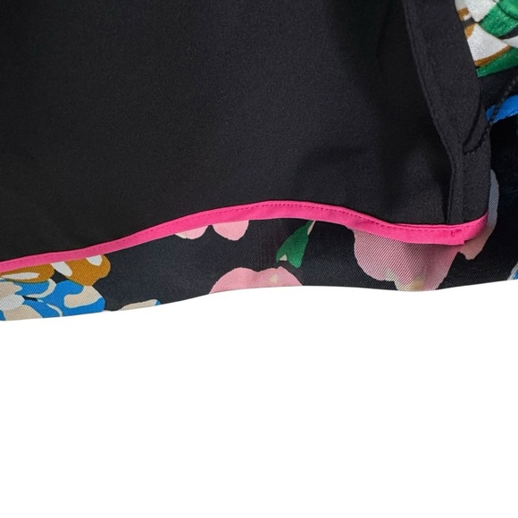 Kate Spade Silk Twill Meadow Floral Sheath Mini Dress In Black Multicolor Size 4 - Picture 15 of 16